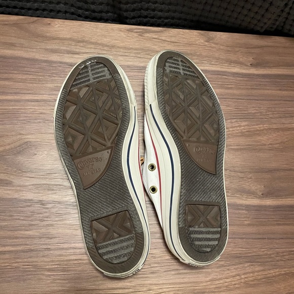 White Leather Converse - Picture 2 of 2